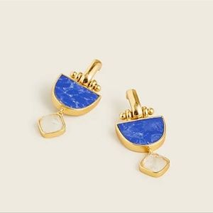 NWT J. Crew goblet stone drop earrings.